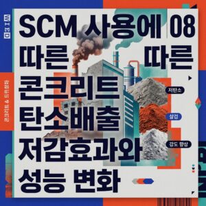 ai thumbnail poster SCM 사용에 따른 콘크리트 탄소배출 저감효과와 성능 변화 1787981903