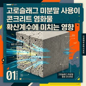 ai thumbnail poster 고로슬래그 미분말 사용이 콘크리트 염화물 확산계수에 미치는 영향 1787979345