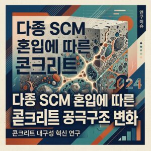 ai thumbnail poster 다종 SCM 혼입에 따른 콘크리트 공극구조 변화 1787981653