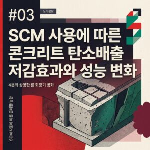 ai thumbnail poster SCM 사용에 따른 콘크리트 탄소배출 저감효과와 성능 변화 1789274527
