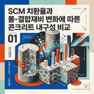 ai thumbnail poster SCM 치환율과 물 결합재비 변화에 따른 콘크리트 내구성 비교 1789274356