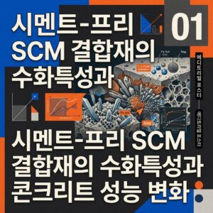 ai thumbnail poster 시멘트 프리 SCM 결합재의 수화특성과 콘크리트 성능 변화 1789274473