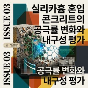 ai thumbnail poster 실리카흄 혼입 콘크리트의 공극률 변화와 내구성 평가 1789273780